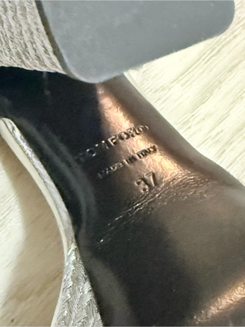 Tom Ford Silver and Black Platform Espadrille Sandals